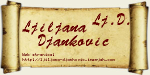 Ljiljana Đanković vizit kartica